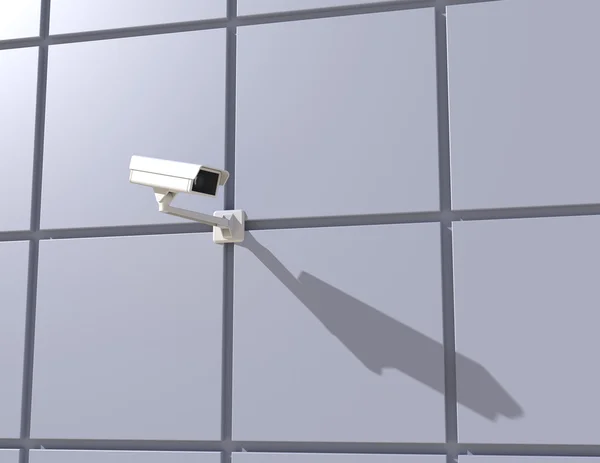 Security Camera Mounted on the Facade of the Building — Stock Photo, Image
