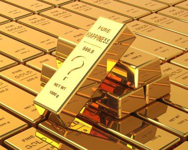 Big Set of Gold bars clipart