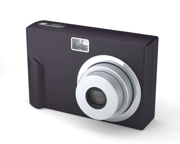 Digitale Kompaktfotokamera isoliert auf weißem Hintergrund — Stockfoto