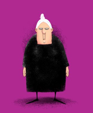 Angry Old Lady clipart