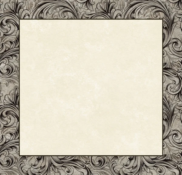 Engraved Damask Copy Space — Stock Photo, Image