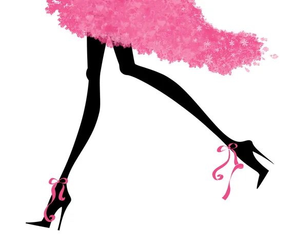 Sexy Legs Running in High Heels — Stock Image Sexy Legs Running in High Heels Stock Image