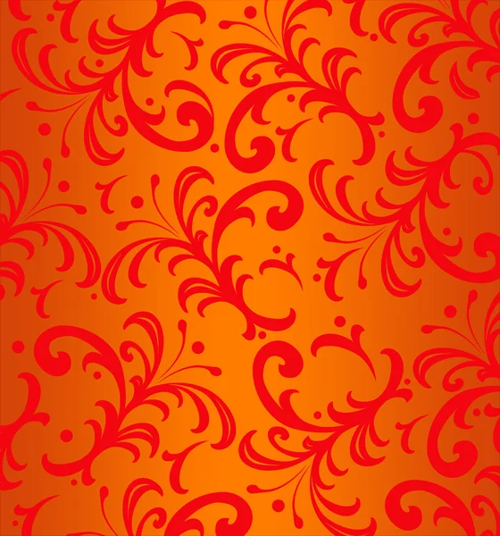Background of  Red Floral Spiky Swirls — Stock Photo, Image