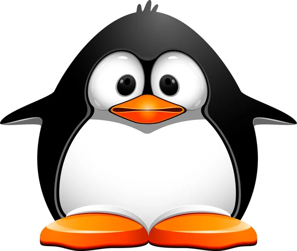 Pingvin – stockvektor