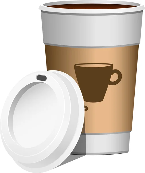 El café continúa. — Vector de stock