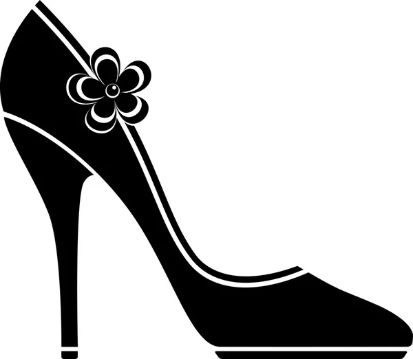 Chaussures à talons hauts (silhouette ) — Image vectorielle