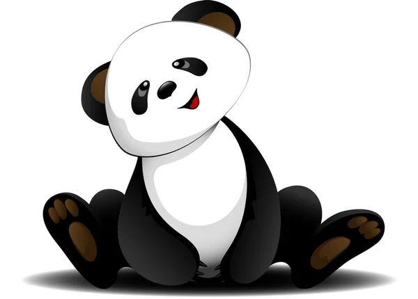 Sitting panda — Stock Vector