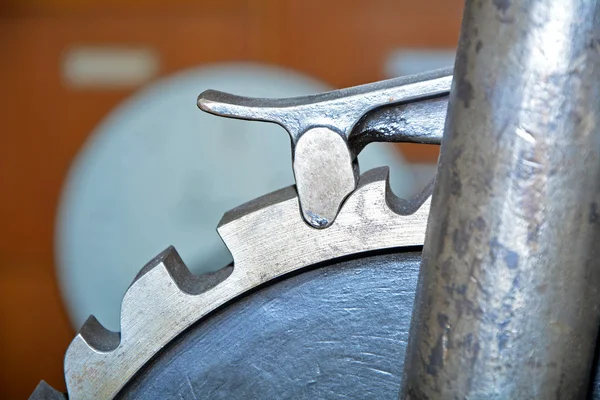 Close up of old metal gears — Stock Photo, Image