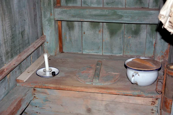 Eski bir tuvalet detaylı fotoğraf — Stok fotoğraf