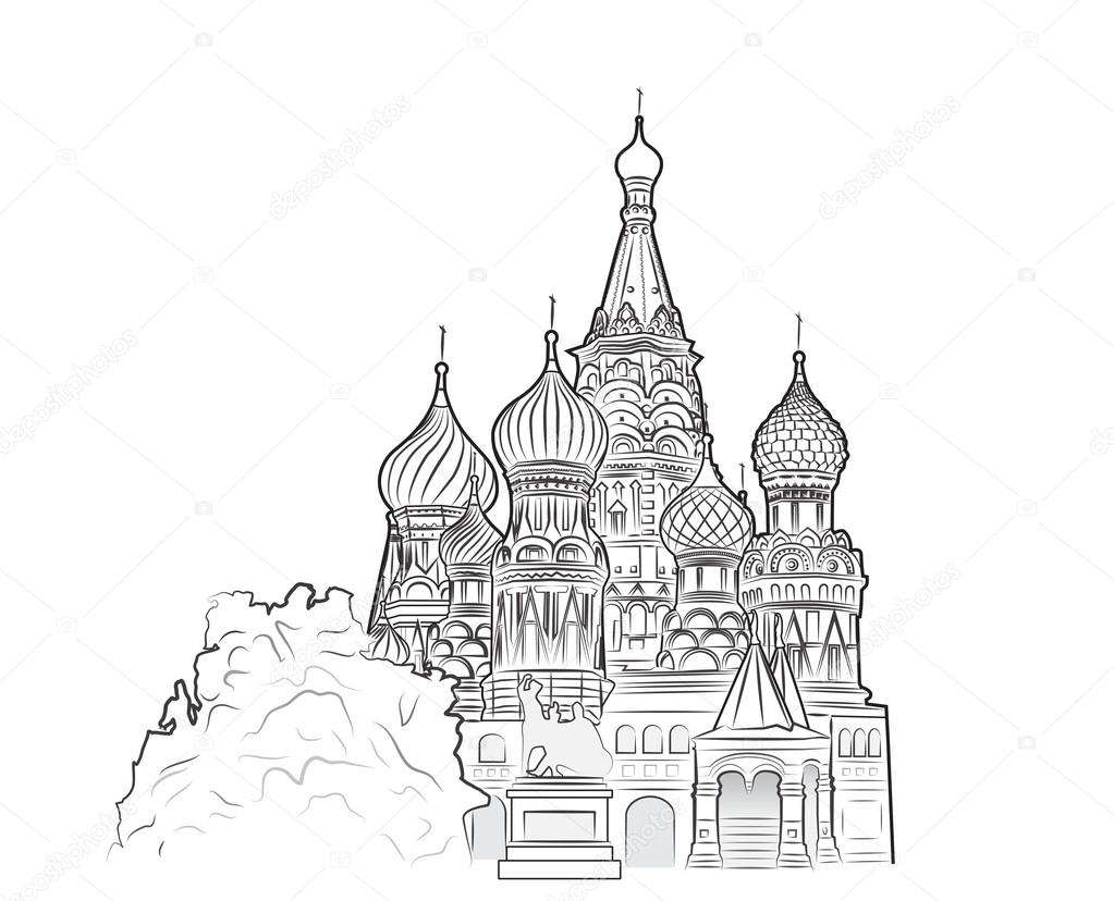 St Basil vector illustration