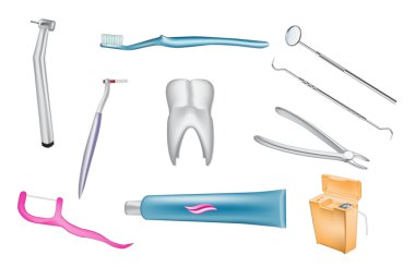 Diş vektör çizimler