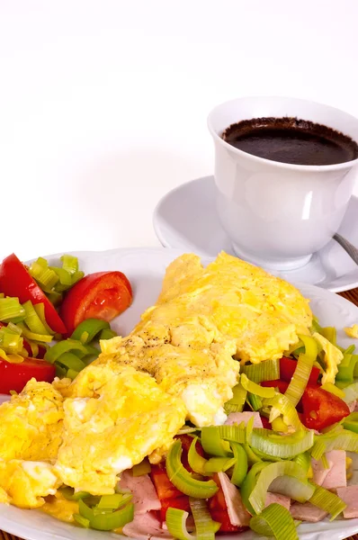 Omelet with vegetables — Stock Photo, Image