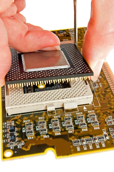 Elektronik och datorer-processor — Stockfoto