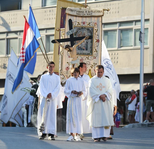 Pageantry for Assumption of Mary — Stock Photo, Image