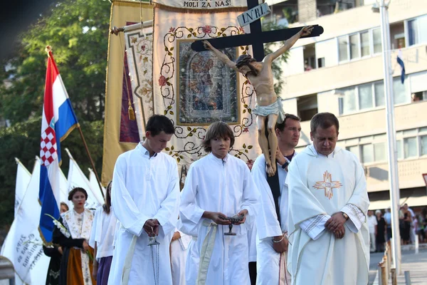 Pageantry for Assumption of Mary — Stock Photo, Image