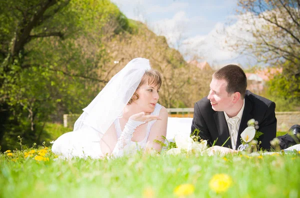 Matrimonio coppia — Foto Stock