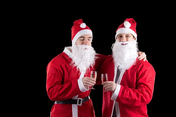 Two santa claus — Stock Photo, Image