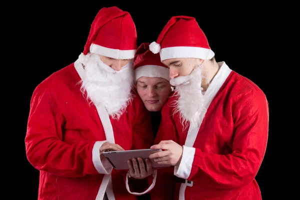 3 개의 산타 클로스 — 스톡 사진