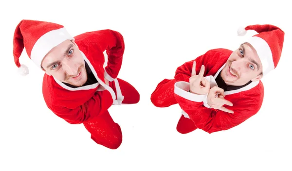 Two santa claus — Stock Photo, Image