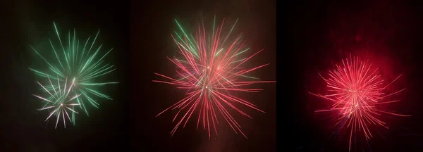 Hermoso fuegos artificiales coloridos — Foto de Stock