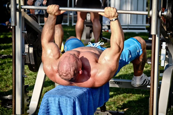 Bodybuilder training — Stock Photo, Image