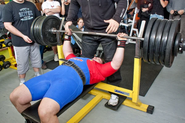 Amateur bench press championship — Stock Photo, Image