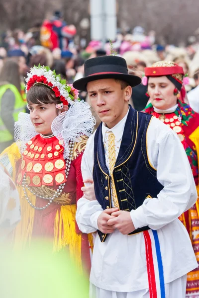 Mohacsi busojaras karnavalı — Stok fotoğraf