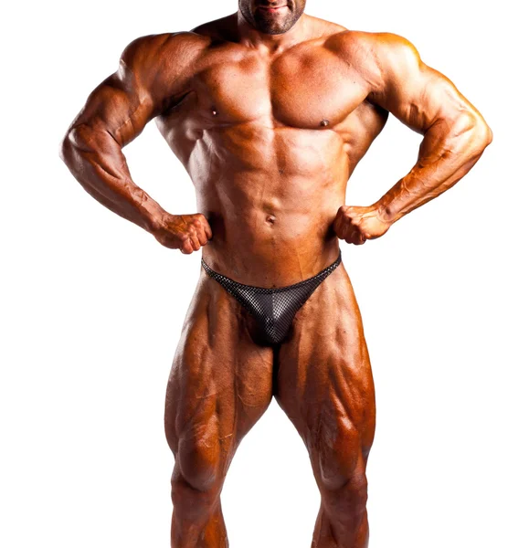 Giovane bodybuilder posa — Foto Stock