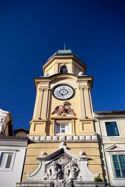 Saat Kulesi Rijeka, Hırvatistan — Stok fotoğraf