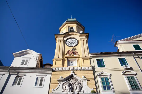 Klocktornet i rijeka, Kroatien — Stockfoto