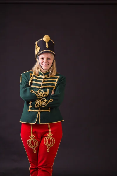 ハンガリーの hussar 女性 — ストック写真