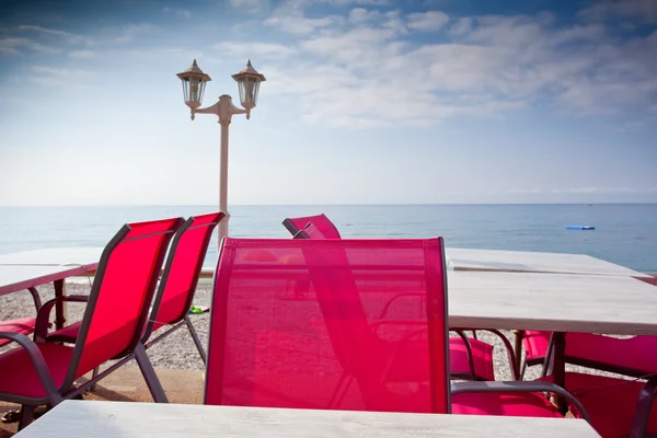 Caffè sulla spiaggia — Foto Stock