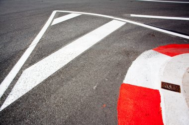 Araba yarışı asfalt