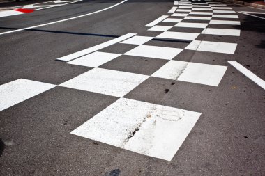 Car race asphalt clipart
