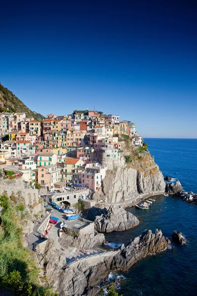 Manarola, cinque terre, feld y — стоковое фото