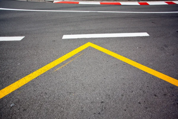 Auto race asfalt — Stockfoto