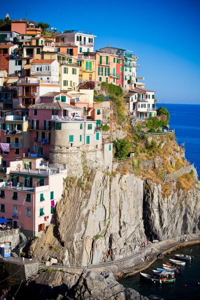 Manarola, cinque terre, feld y — стоковое фото