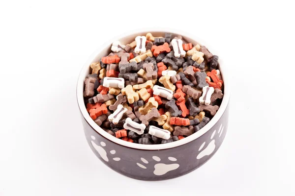 Large bowl of dog food — Stock Photo, Image