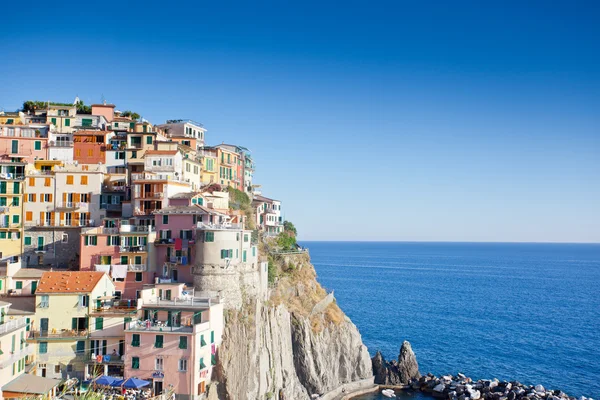 Manarola, cinque terre, feld y — стоковое фото