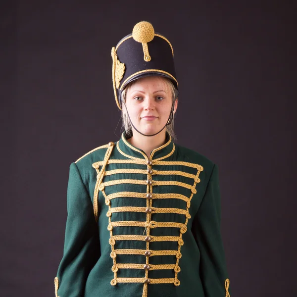 Hungarian hussar woman — Stock Photo, Image