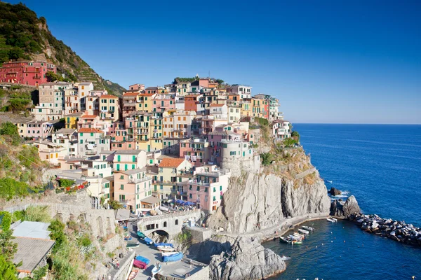 Manarola, cinque terre, feld y — стоковое фото