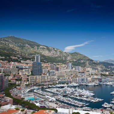 Monte carlo şehir panoraması.