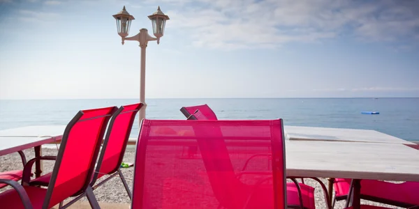 Strandcafé — Stockfoto