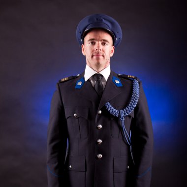 Elegant soldier wearing uniform clipart