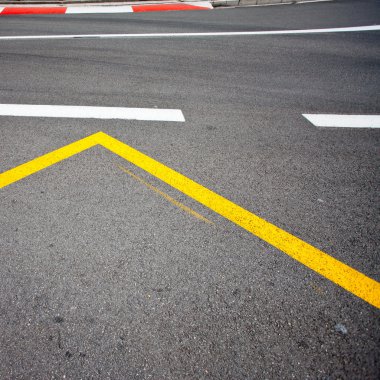 Araba yarışı asfalt
