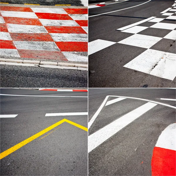 Carrera de coches asfalto tema —  Fotos de Stock