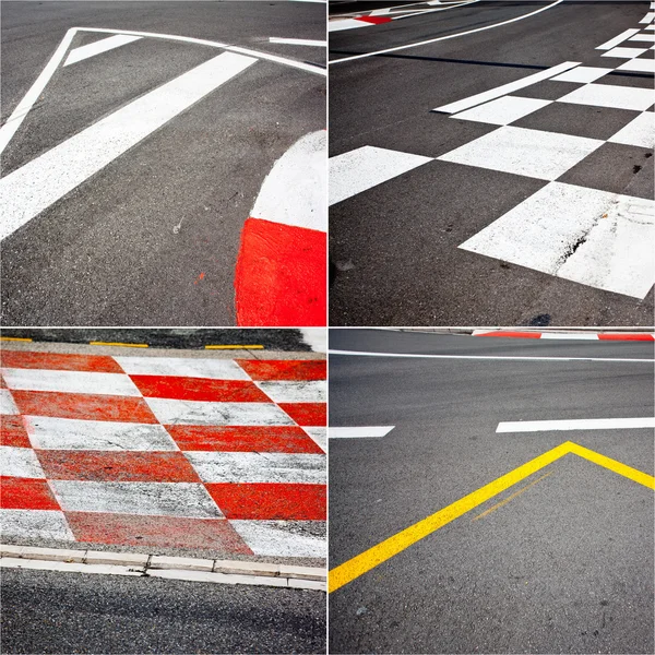 Auto race asfalt thema — Stockfoto