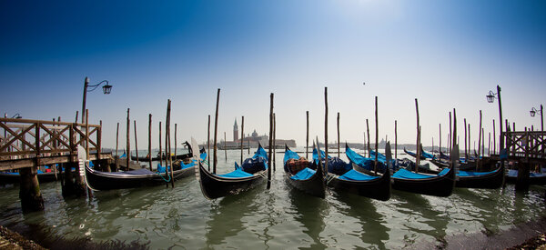 Venice, Italy with gondolas