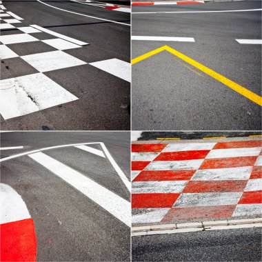 Araba yarışı asfalt