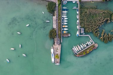 yacht harbour in Balatonalmadi, Lake Balaton
